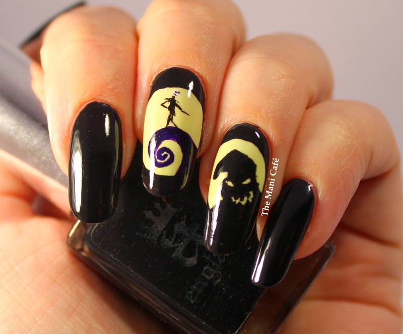 The Mani Café: Halloween Nail Art - The Nightmare Before Christmas