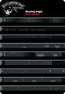 Tablaturas Burning Angel