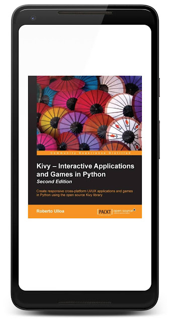 Cover of Kivy - Interactive Applications and Games in Python in Google Play Books on a Pixel 2 XL