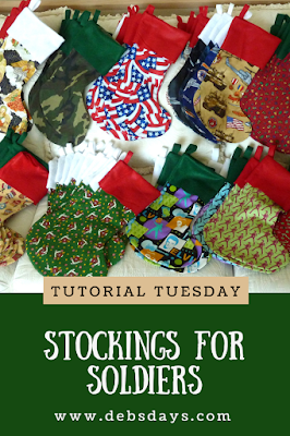 Homemade Christmas Stockings Sewing Project for Stockings for Soldiers