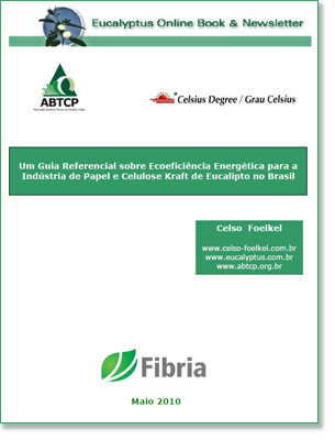 Reference Guide for Ecoefficient Energy Use by the Brazilian Eucalyptus Kraft Pulp and Paper Industry / Guia de Referencia para el Uso Ecoeficiente de la Energia por la Industria Brasileira del Papel y la Celulosa Kraft de Eucalipto / Eucalyptus Online Book, May 2010, by Celso Foelkel / Eucalyptus Wisdom from Brazil / Libro Online Eucalipto, Mayo 2010, por Celso Foelkel / Ecoeficacia, Ecoeficiencia, Produccion Mas Limpia / Sabiduría eucalíptica desde Brasil