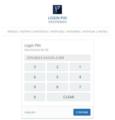 Input PIN IPOT Web