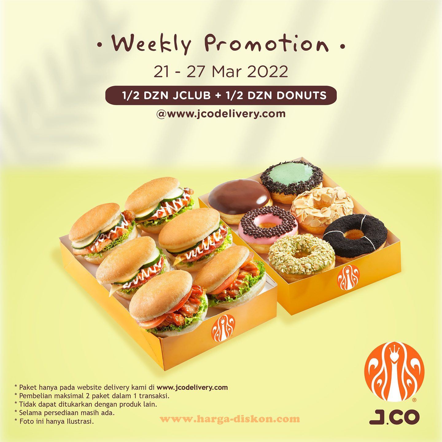 Promo JCO Delivery Weekly Promotion Periode 21 - 27 Maret 2022