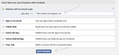 Setting Facebook Apps