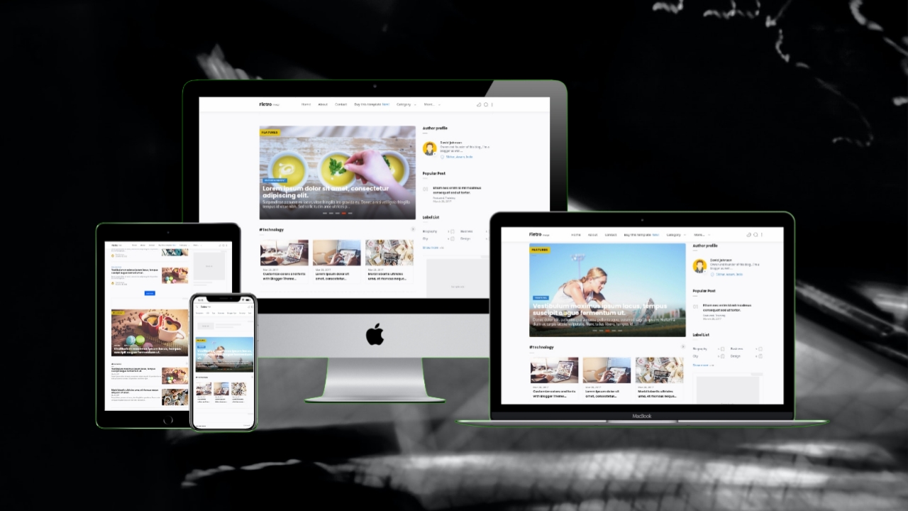 Fletro Magazine Blogger Template