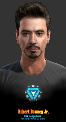 Robert Downey Jr. (Iron Man) Face PES 2013