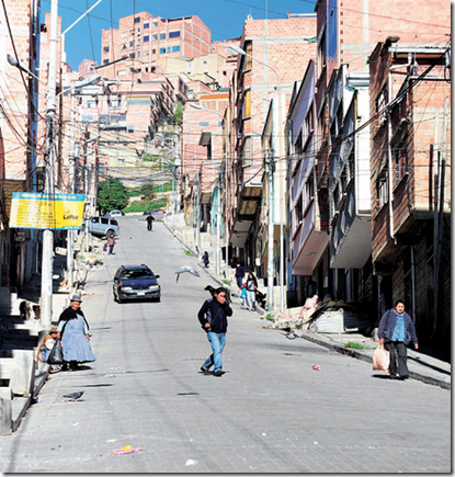 La Paz: Vías con 45° y 75° de cuesta, teatro del 40% de accidentes