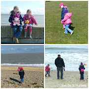 . a fantastic time running along the beach and seeing the sea. (beach collage )