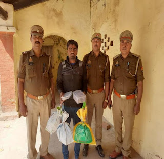 जौनपुर: पुलिस ने 03किलों 700 ग्राम गाँजा व 136153 रुपये के साथ 01 नफर अभियुक्त को किया गिरफ्तार | #NayaSaveraNetwork