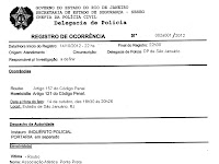 Exemplo De Boletim De Ocorrencia Perda De Documentos