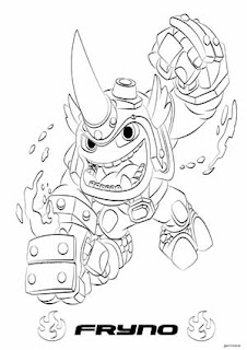 Skylander Swap Force Fryno Coloring Pages