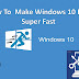 Make Windows 10 boot faster