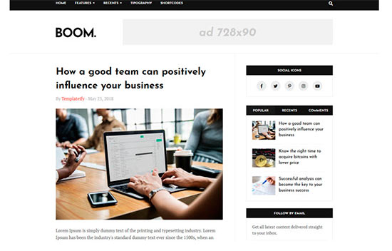 boom-blogger-template-free-download