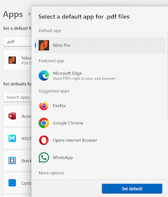 Cara Mengatur Aplikasi Utama (Default Apps) Untuk Membuka File di Windows 11