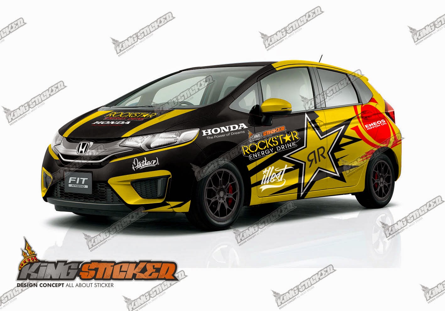 Kumpulan Gambar Cutting Sticker Mobil Jazz Dunia Otomotif