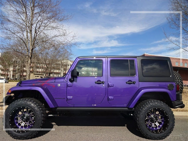 purple jeep wrangler 4 door