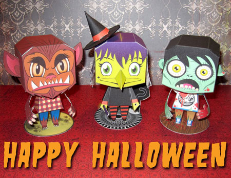 Macula Halloween Paper Toy Set