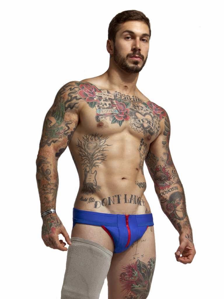 Jack Adams Gridiron Jockstrap Blue-Red Cool4Guys