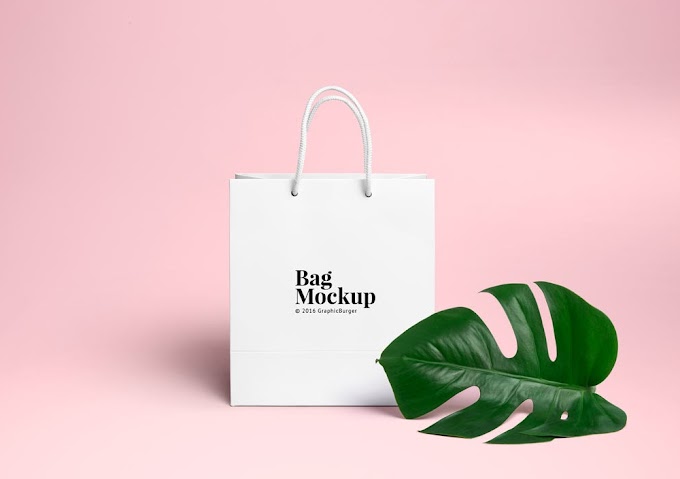 Paper Shopping Bag Mockup PSD File Download