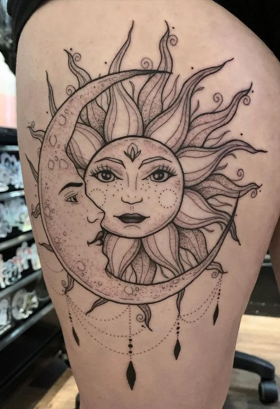 Tatuajes del Sol y la Luna