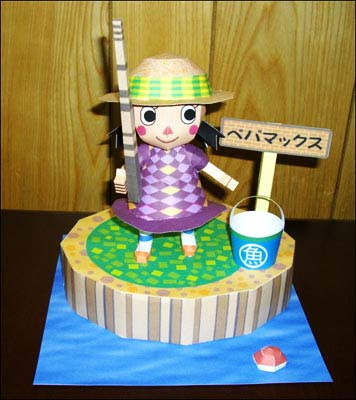 Anime Fishing Girl Papercraft