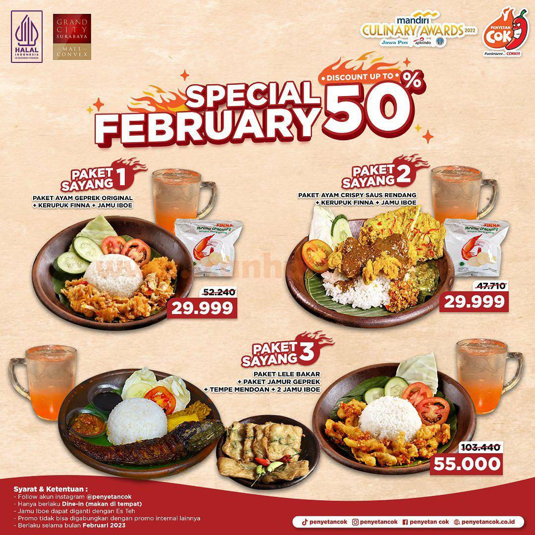 Promo PENYETAN COK Spesial Bulan Februari 2023