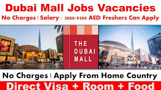 Dubai Mall Jobs Available Now In Dubai UAE