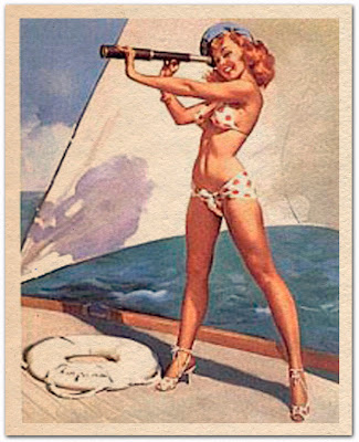 Babes and boats were a mainstay of classic boat advertising