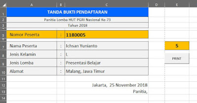 Cara Membuat Tombol Print Di Excel Dengan Data Vlookup