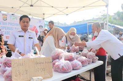 Pemerintah Provinsi Lampung Menggelar Operasi Pasar Komoditas Cabai dan Bawang