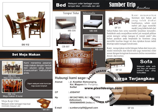 Iklan Brosur  Promosi Furniture Interior