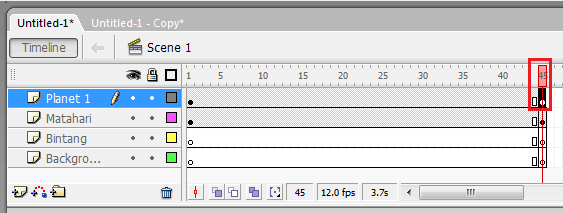 Cara Membuat Animasi Tata Surya Dengan Perintah Motion Guide Pada Macromedia Flash 8