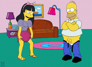 Guido Homer Simpson Jessica Lovejoy Simpsons animated