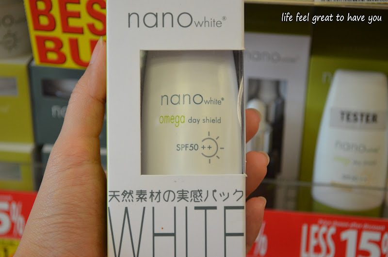 Life Feel Great To Have You: nano white omega day shield