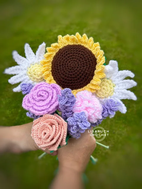 crochet flower patterns free crochet flower bouquet