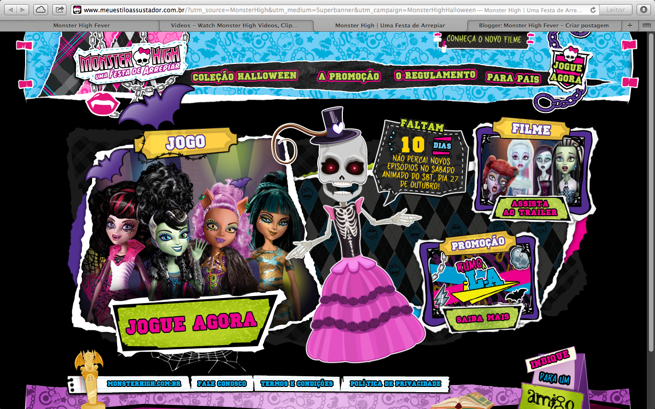 Nice Site De Monster High 6 De Uma Espiadinha Nesse Novo Site Da Monster