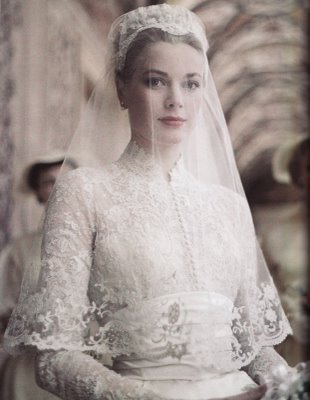 Grace Kelly on her wedding day