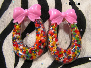 candy, earrings, etsy