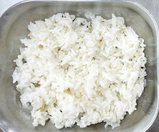 White rice mixed with sprouted brown rice