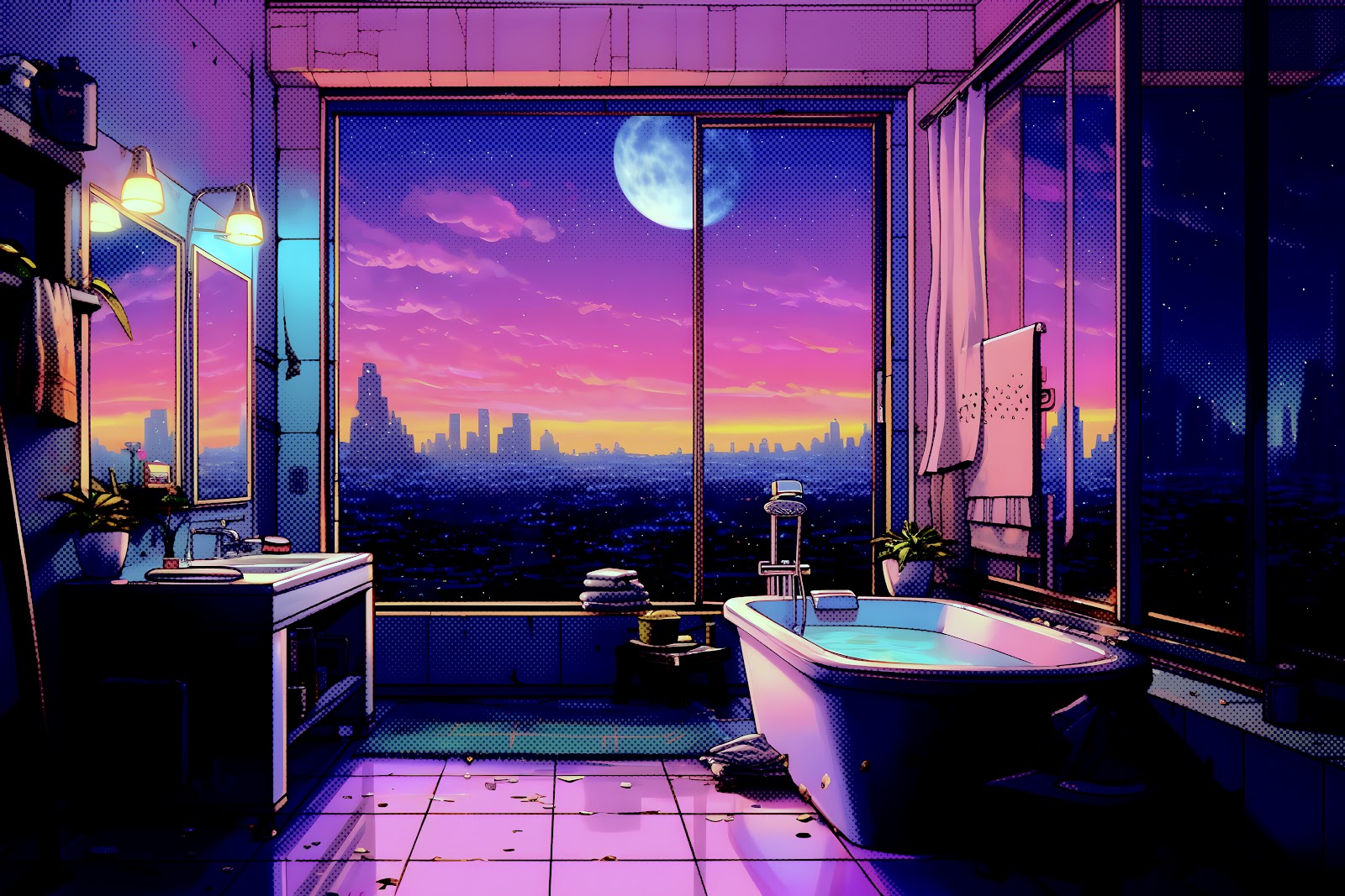 Step into Nostalgia: 90s Vaporwave Room with Chill Vibe, Lofi Background -  Free 4K Wallpaper for PC Setup in 2023