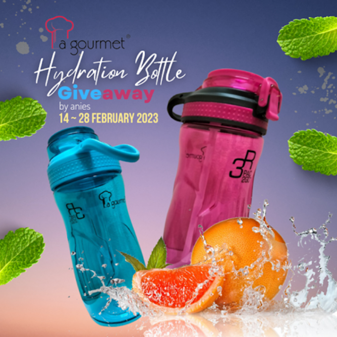 La gourmet® Hydration Bottle Giveaway by anies