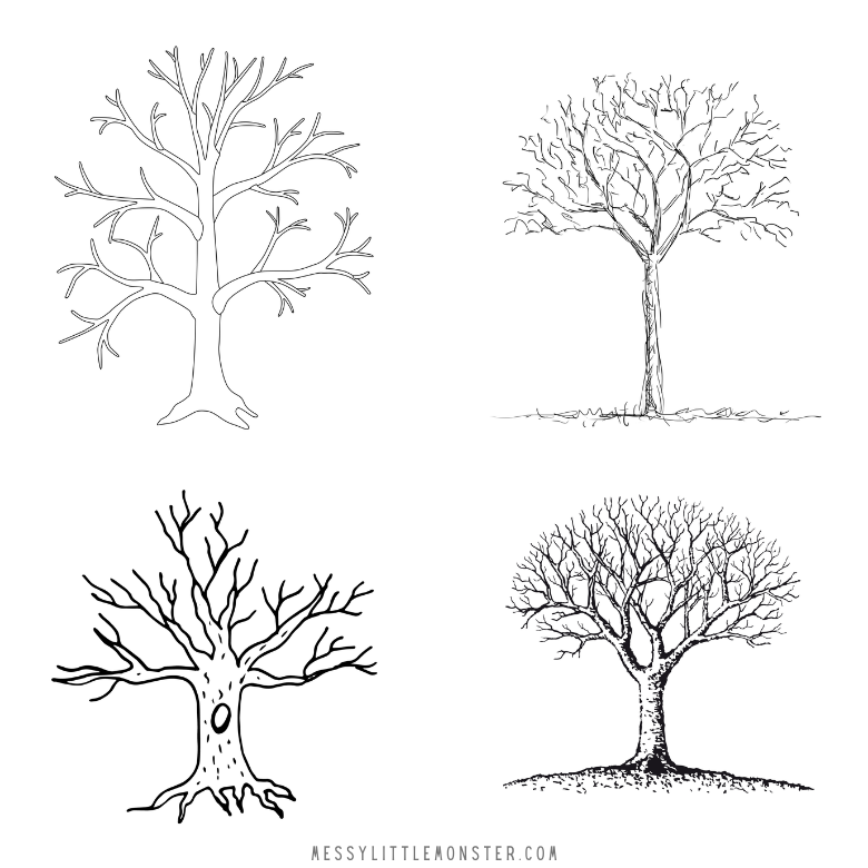 Printable tree templates