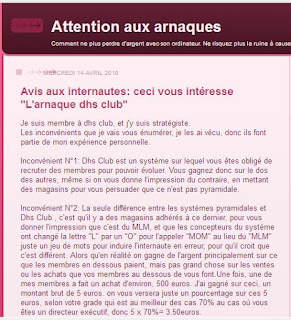 Dhs Club, est ce une arnaque? 