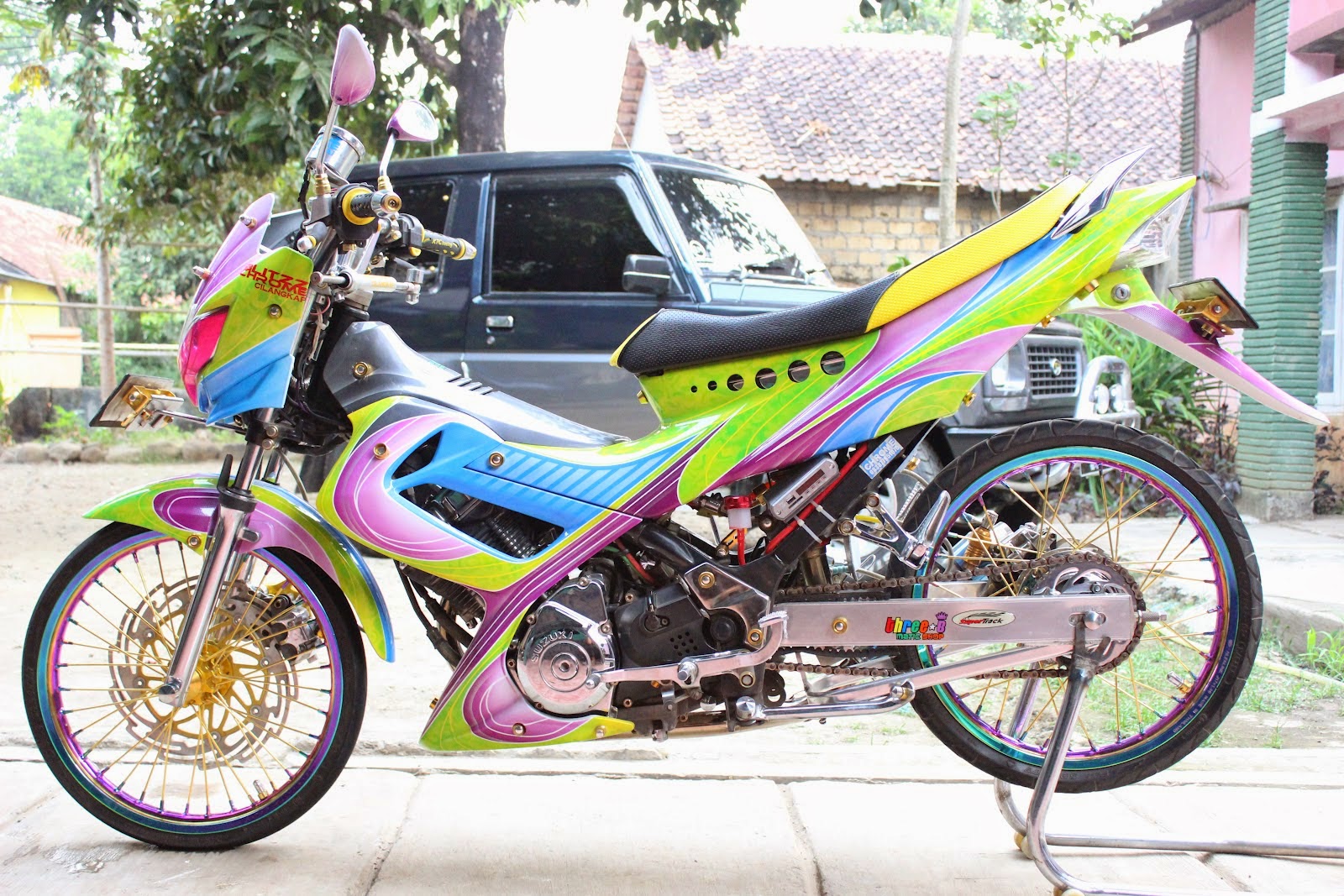 Gambar Mofikasi Gambar Modifikasi Satria Fu 2013 Airbrush Motor