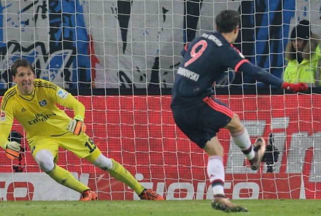 Results Hamburg vs Bayern Munich 1-2 goals from Robert Lewandowski