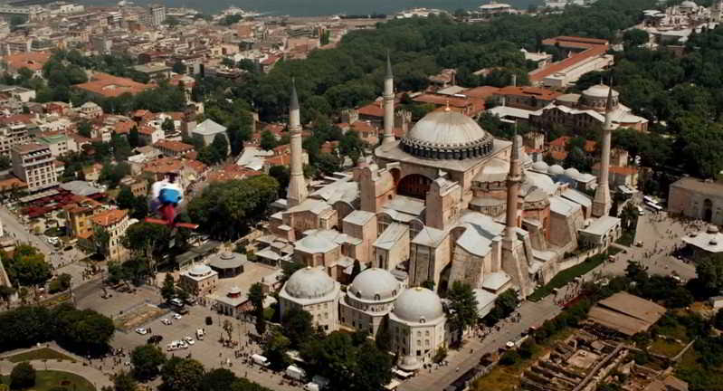 Hagia Sophia aerial shot