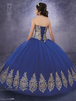 Vestidos de 15 Azul 