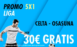 suertia promocion liga Celta vs Osasuna 5 enero 2020