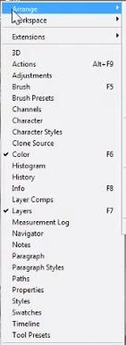 photoshop cs6 : arrange view option