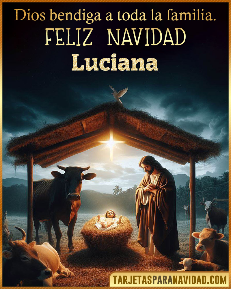 Feliz Navidad Luciana